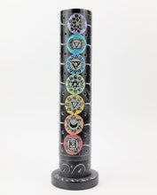 Load image into Gallery viewer, Carved Burner Tower - 7 Chakra