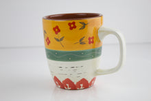 Load image into Gallery viewer, Vintage Folk Art Teapot and Cup Set