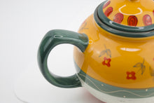 Load image into Gallery viewer, Vintage Folk Art Teapot and Cup Set