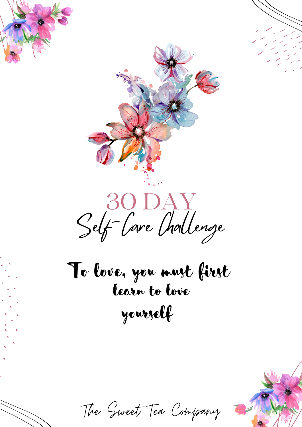 30 Day Self-Care Challenge (Digital Download)