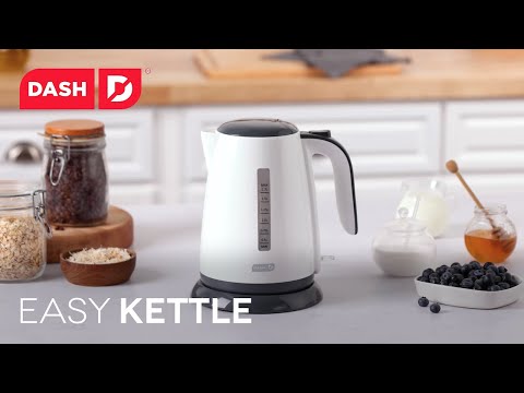 Dash Electric Kettle + Water Heater with Rapid Boil, Cool Touch Handle,  Cordless Carafe, No Drip Spout + Auto Shut off for Coffee, Tea, Espresso 